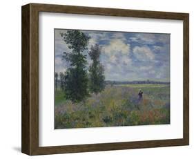 Poppies (Near Argenteuil) 1873-Claude Monet-Framed Giclee Print