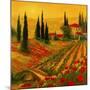 Poppies of Toscano I-Art Fronckowiak-Mounted Art Print