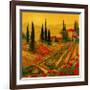 Poppies of Toscano I-Art Fronckowiak-Framed Premium Giclee Print