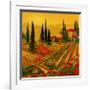 Poppies of Toscano I-Art Fronckowiak-Framed Premium Giclee Print