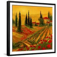 Poppies of Toscano I-Art Fronckowiak-Framed Premium Giclee Print