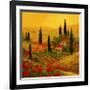 Poppies of Toscano II-Art Fronckowiak-Framed Art Print