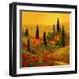 Poppies of Toscano II-Art Fronckowiak-Framed Art Print