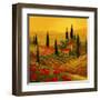 Poppies of Toscano II-Art Fronckowiak-Framed Art Print