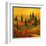 Poppies of Toscano II-Art Fronckowiak-Framed Art Print