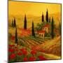 Poppies of Toscano II-Art Fronckowiak-Mounted Art Print