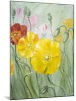 Poppies, Oil Painting on Canvas-Valenty-Mounted Art Print
