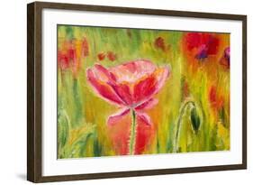 Poppies, Oil Painting on Canvas-Valenty-Framed Art Print