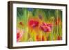 Poppies, Oil Painting on Canvas-Valenty-Framed Art Print