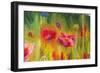 Poppies, Oil Painting on Canvas-Valenty-Framed Art Print