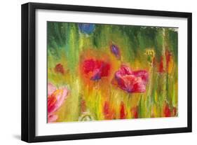 Poppies, Oil Painting on Canvas-Valenty-Framed Art Print