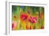 Poppies, Oil Painting on Canvas-Valenty-Framed Art Print