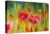 Poppies, Oil Painting on Canvas-Valenty-Stretched Canvas