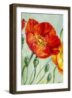 Poppies, Oil Painting on Canvas-Valenty-Framed Art Print