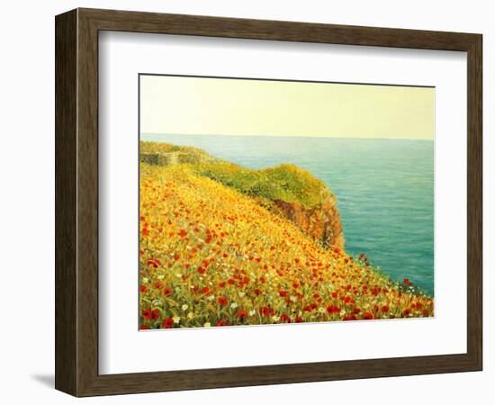 Poppies On Kaliakra-kirilstanchev-Framed Art Print