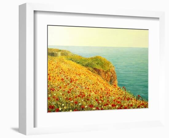 Poppies On Kaliakra-kirilstanchev-Framed Art Print