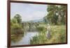 Poppies on the Riverbank-Ernest Walbourn-Framed Giclee Print