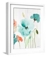 Poppies on Wood I-Lanie Loreth-Framed Art Print