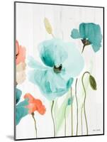 Poppies on Wood I-Lanie Loreth-Mounted Art Print