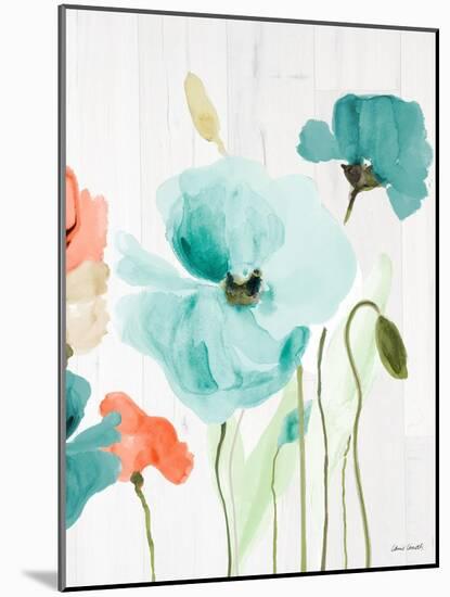 Poppies on Wood I-Lanie Loreth-Mounted Art Print