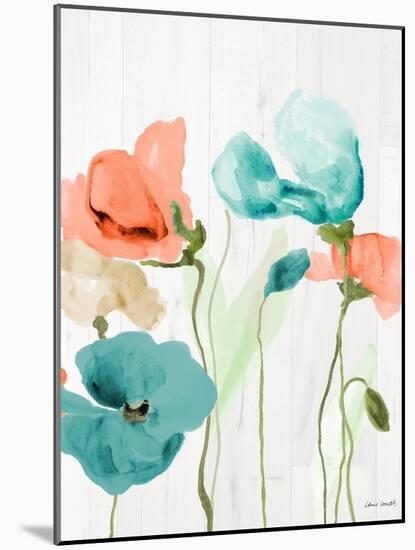 Poppies on Wood II-Lanie Loreth-Mounted Art Print