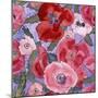 Poppies pattern- light-Carissa Luminess-Mounted Giclee Print