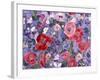 Poppies & Sweet Peas Pattern-Light-Carissa Luminess-Framed Giclee Print