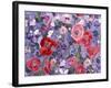 Poppies & Sweet Peas Pattern-Light-Carissa Luminess-Framed Giclee Print