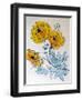 POPPIES watercolour-Linda Arthurs-Framed Giclee Print