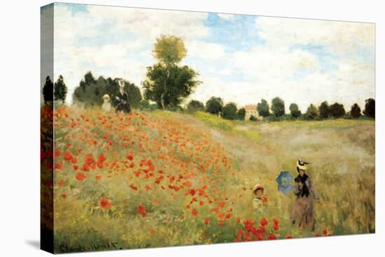 Poppies-Claude Monet-Stretched Canvas