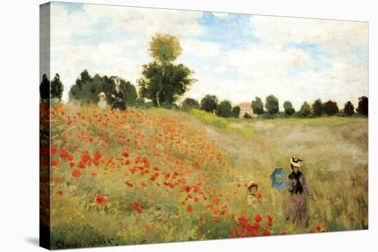 Poppies-Claude Monet-Stretched Canvas