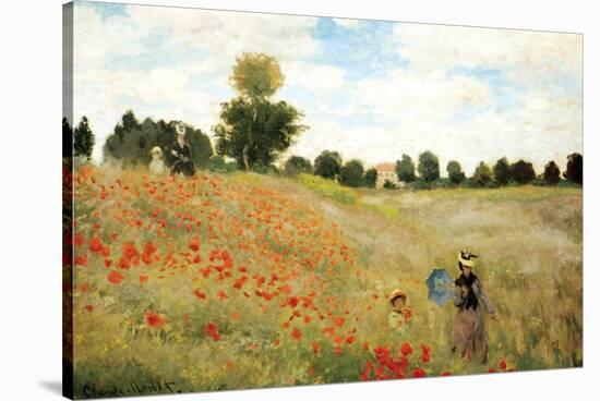 Poppies-Claude Monet-Stretched Canvas