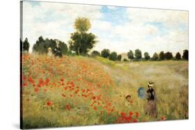 Poppies-Claude Monet-Stretched Canvas