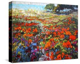 Poppies-Robert Moore-Stretched Canvas