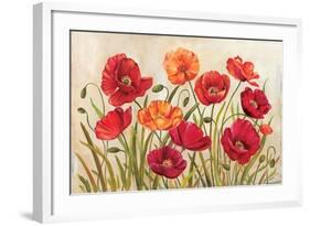 Poppies-Kimberly Poloson-Framed Premium Giclee Print