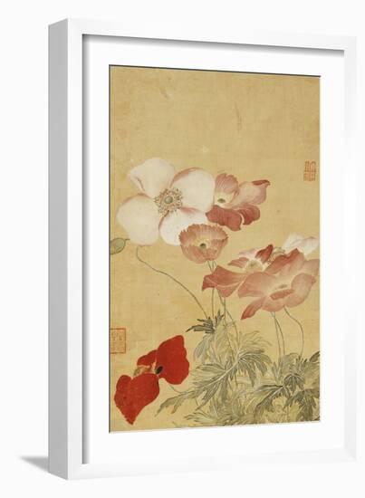 Poppies-Yun Shouping-Framed Giclee Print