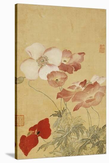 Poppies-Yun Shouping-Stretched Canvas