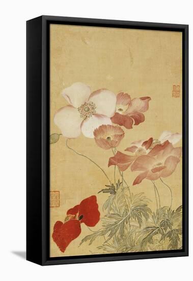 Poppies-Yun Shouping-Framed Stretched Canvas