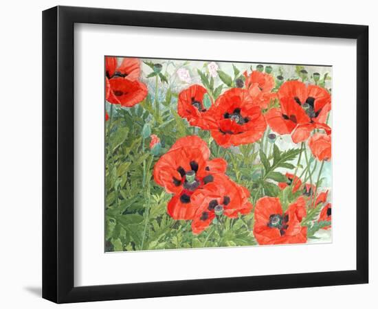 Poppies-Linda Benton-Framed Premium Giclee Print