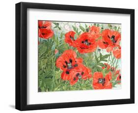 Poppies-Linda Benton-Framed Premium Giclee Print