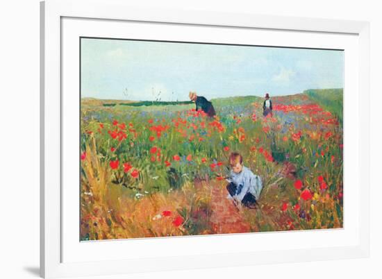 Poppies-Mary Cassatt-Framed Art Print