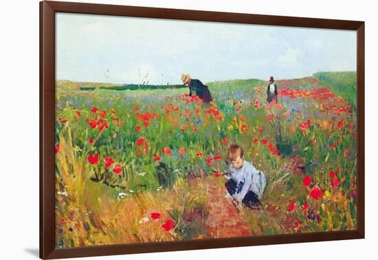 Poppies-Mary Cassatt-Framed Art Print