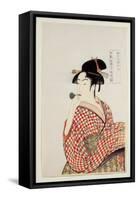 Poppin O Fuku Onna-Utamaro-Framed Stretched Canvas