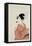 Poppin O Fuku Onna-Utamaro-Framed Stretched Canvas