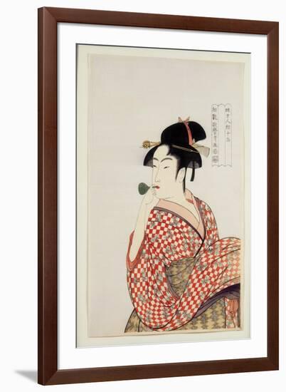 Poppin O Fuku Onna-Utamaro-Framed Giclee Print