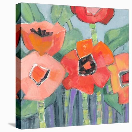 Poppin Poppies I-M^J^ Beswick-Stretched Canvas