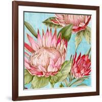 Popping King Protea II-Alex Black-Framed Art Print