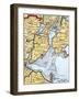 Popple's Map of New York City and the Surrounding Area, 1733-null-Framed Giclee Print