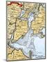 Popple's Map of New York City and the Surrounding Area, 1733-null-Mounted Giclee Print