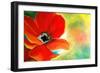 Poppy and Swirls-Jennifer Redstreake Geary-Framed Art Print